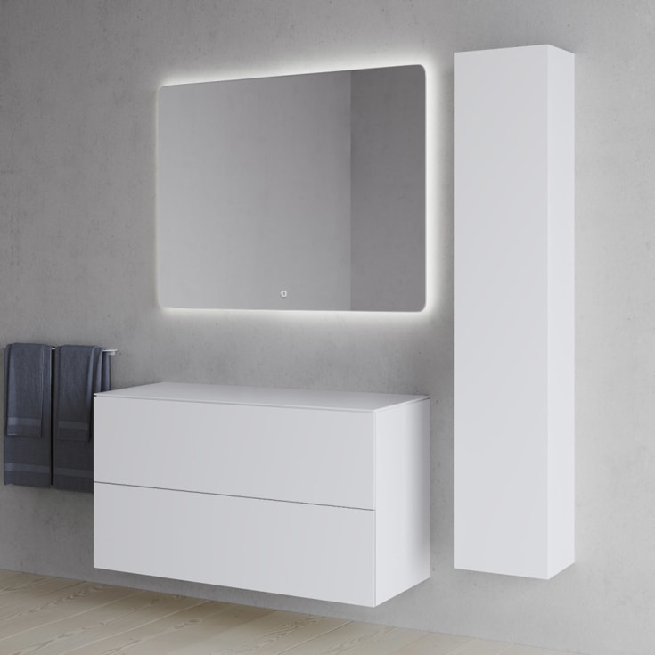 Copenhagen Bath SQ2 100 servantskap, 100x45x60 cm, hvit matt