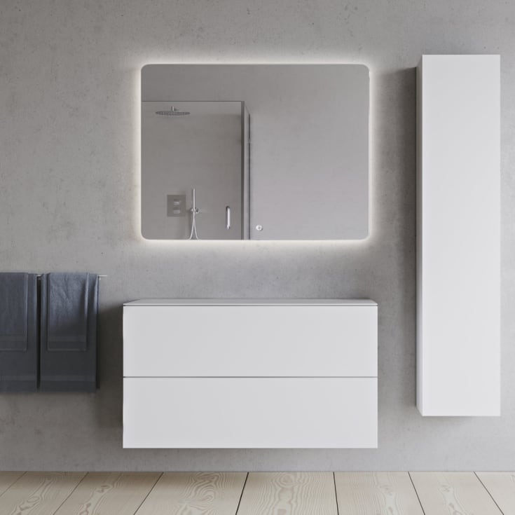 Copenhagen Bath SQ2 100 servantskap, 100x45x60 cm, hvit matt