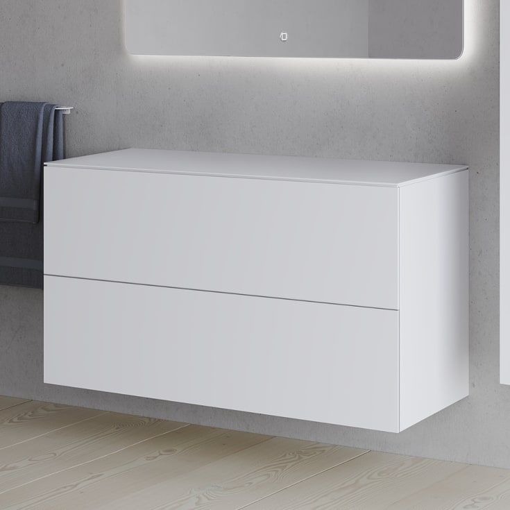 Copenhagen Bath SQ2 100 servantskap, 100x45x60 cm, hvit matt