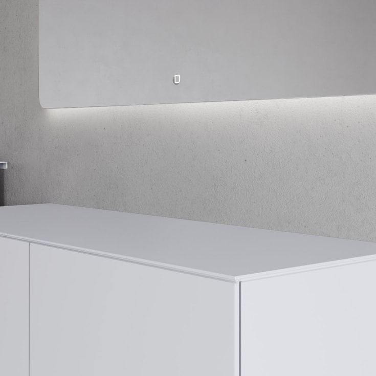 Copenhagen Bath SQ2 120 servantskap, dobbel, 120x45x60 cm, hvit matt