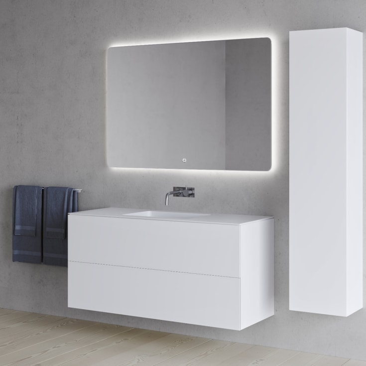 Copenhagen Bath SQ2 120 møbelpakke, 120x45x60 cm, hvit matt