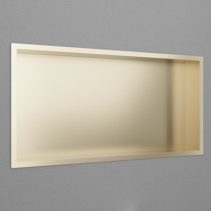 Scandtap Style dusjhylle, 63x33 cm, børstet gull