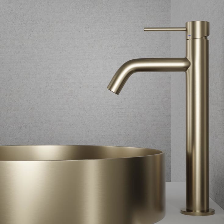 Scandtap Voyage tvättställsblandare, borstad guld