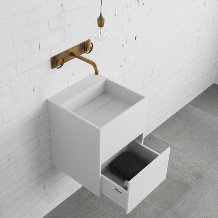 Copenhagen Bath Enköping servantmøbel, 40x40 cm, med 1 skuff, hvit matt
