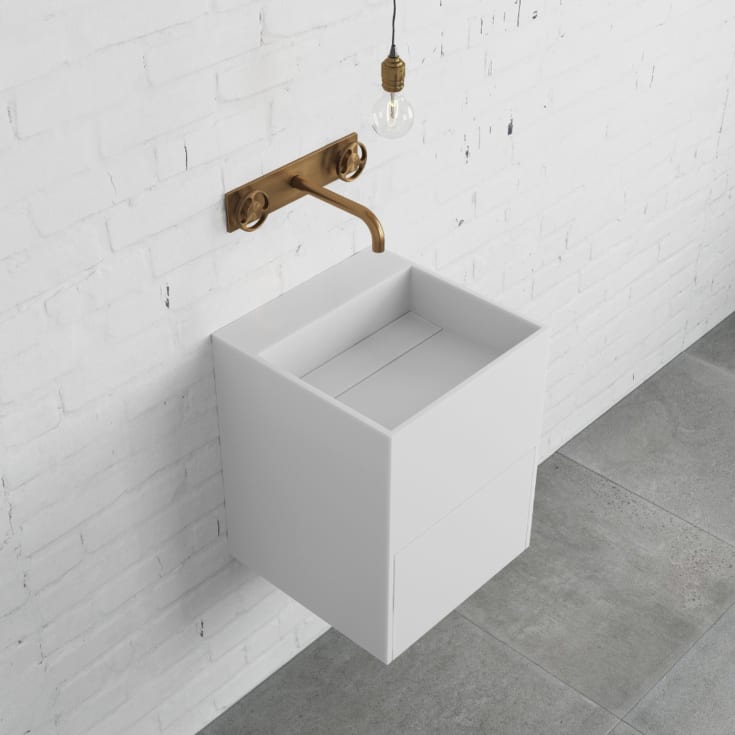 Copenhagen Bath Enköping servantmøbel, 40x40 cm, med 1 skuff, hvit matt