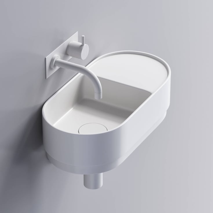 Copenhagen Bath Tårn 44 servant, 44x22 cm, hvit matt
