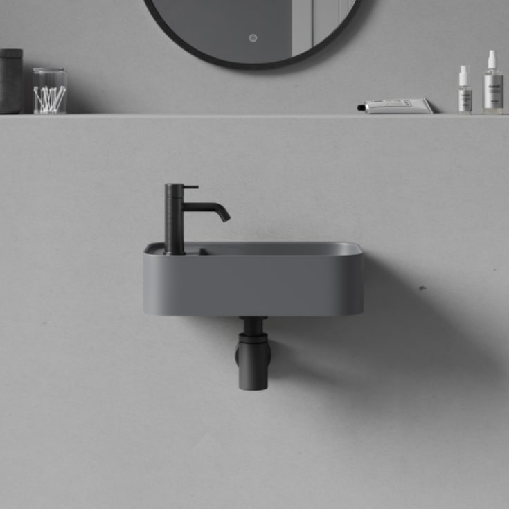 Copenhagen Bath Yuno LR 41 servant, 41x24 cm, grĂ¥ matt
