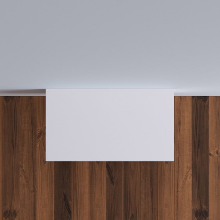 Copenhagen Bath Acovi 80 benkeplate, 80x45 cm, hvit matt