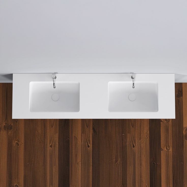 Copenhagen Bath Romsø 160 møbelservant, dobbel, 160x45 cm, hvit matt