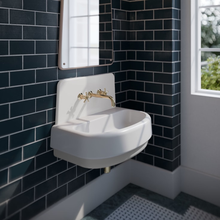 Copenhagen Bath Heritage servant, 70x43,5 cm, hvit matt
