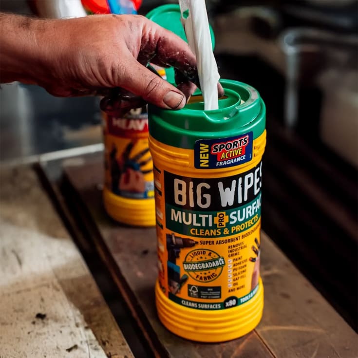 BIG WIPES GREEN Multi-Surface renseservietter, 80 stk.