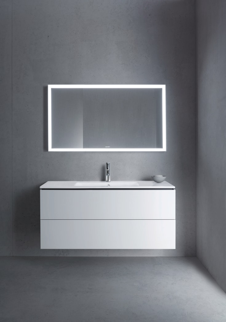 Duravit L-Cube tvättställsunderskåp, 122x48,1 cm, matt vit