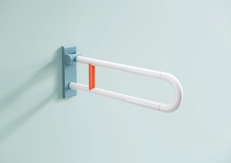 Hewi Serie 801 Iconic armstöd, 85 cm, vit