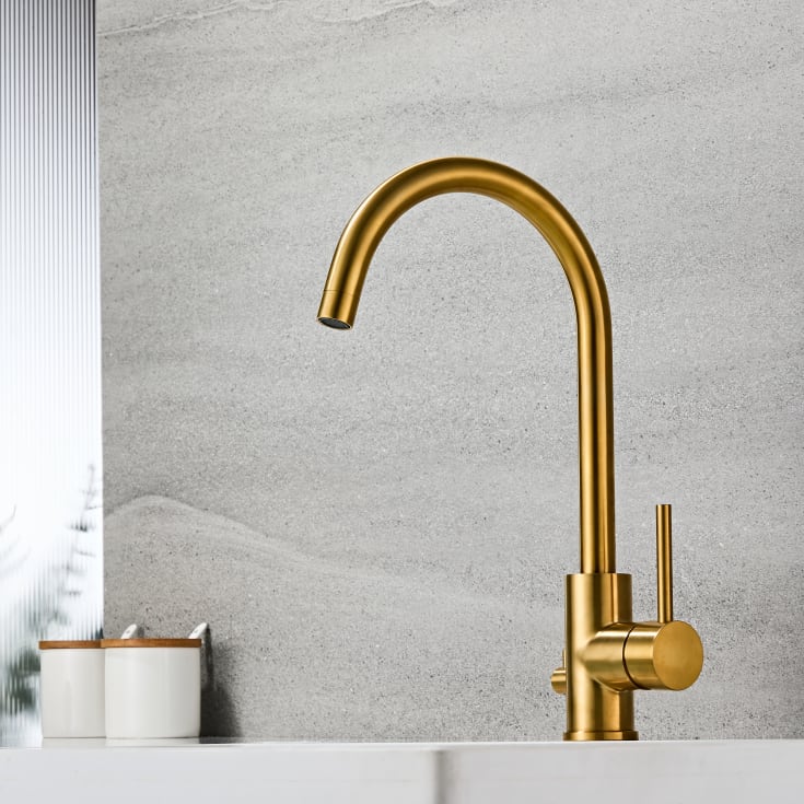 Zen Sanitary kjøkkenarmatur, messing