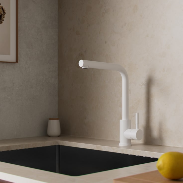 Zen Sanitary kjøkkenarmatur, hvit