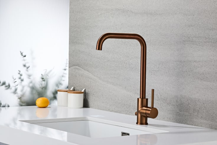 Zen Sanitary köksblandare, koppar