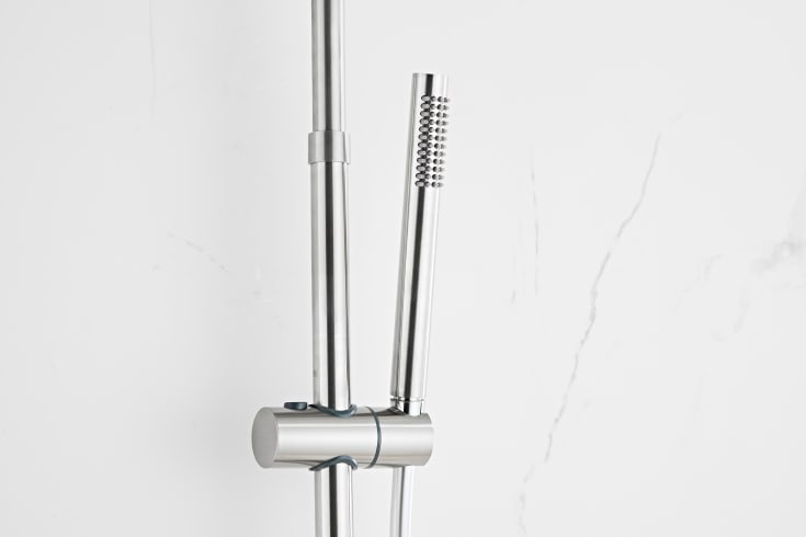 Zen Sanitary dusjsett, børstet rustfritt stål
