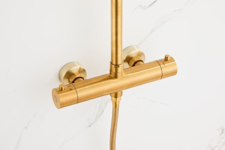Zen Sanitary duschset, mässing