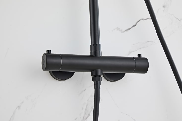 Zen Sanitary duschset, svart