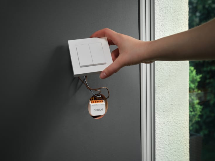 Osram Smart+ Wifi relé for veggbryter, 2-knapps