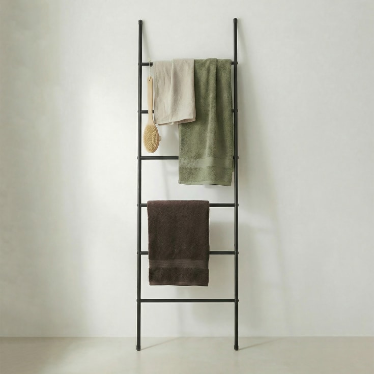 Spirella Jaden håndklædeholder, 45x170 cm, mat sort