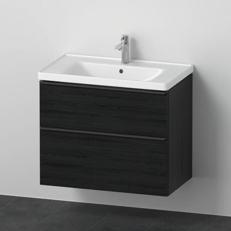 Duravit D-Neo möbelpaket, 80x48 cm, svart ek