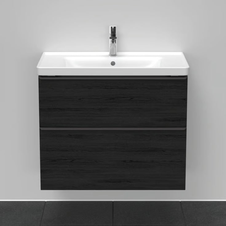 Duravit D-Neo möbelpaket, 80x48 cm, svart ek