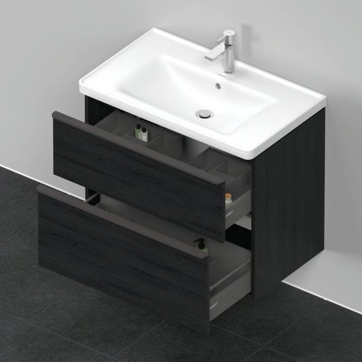 Duravit D-Neo möbelpaket, 80x48 cm, svart ek