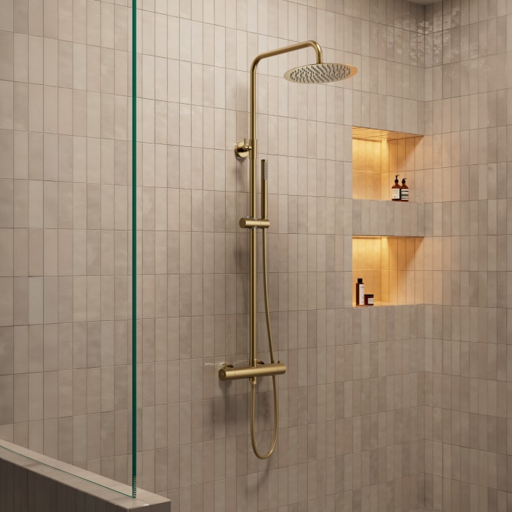 Zen Sanitary duschset, mässing