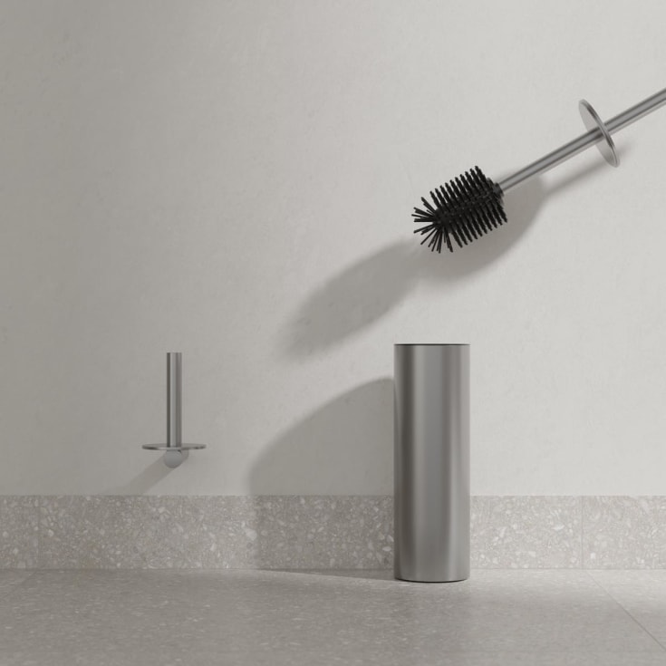 Scandtap Duo Style toalettbørste, børstet stål