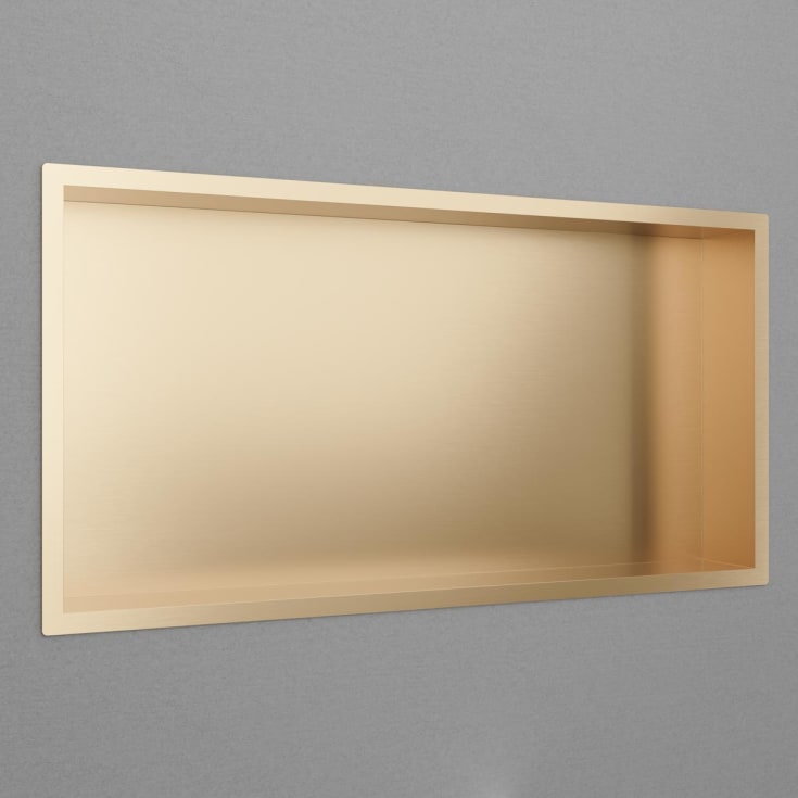 Scandtap Style dusjhylle, 63x33 cm, børstet messing