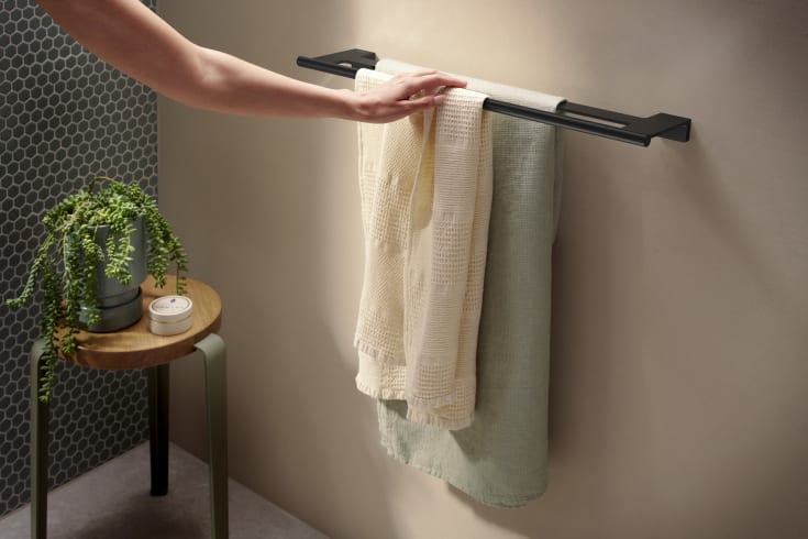 Hansgrohe AddStoris S håndklædestang, 66,1 cm, mat sort