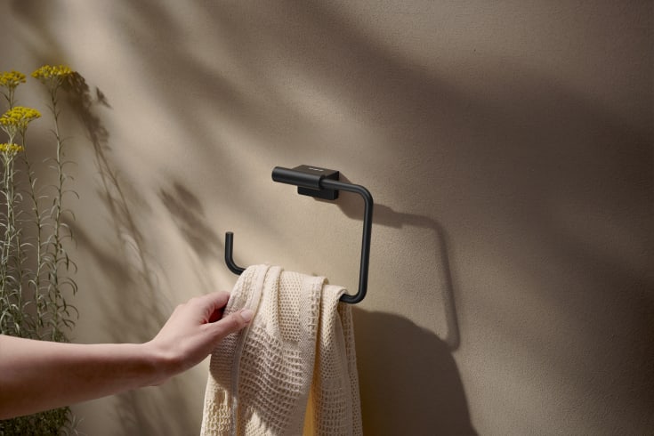 Hansgrohe AddStoris S handduksring, matt svart
