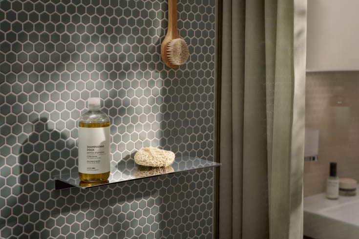 Hansgrohe AddStoris S hylla, 40x14 cm, krom