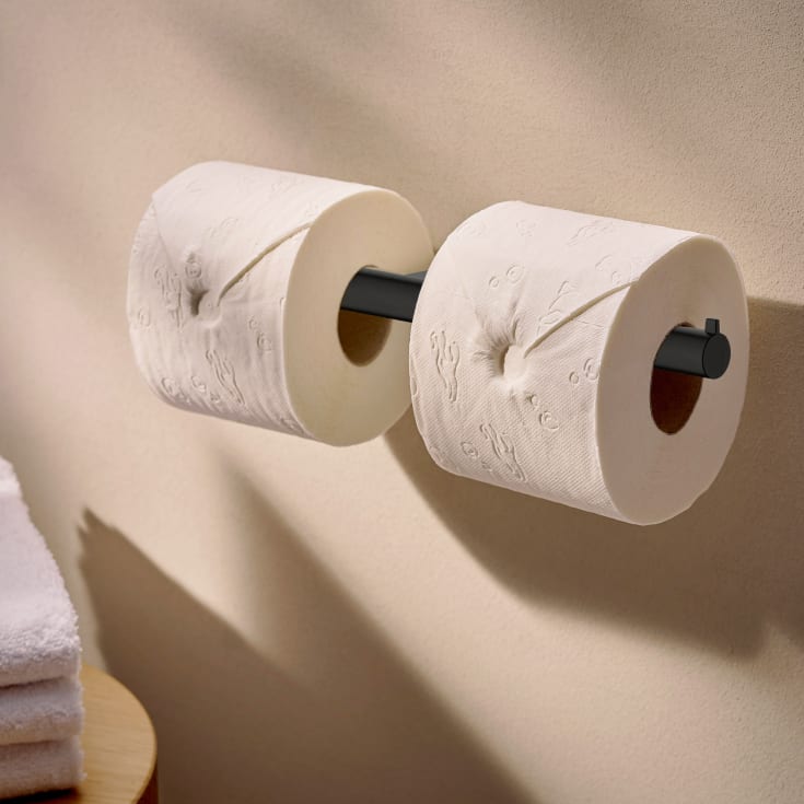 Hansgrohe AddStoris S toalettpappershÄllare, borstad svart krom