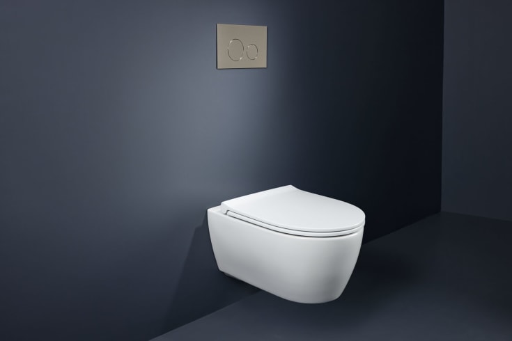 Geberit iCon toiletsæt, vægmonteret, hvid/KeraTect
