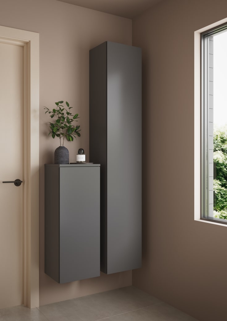 Ifö Sense Modern veggskap, 33x85 cm, matt antrasitt