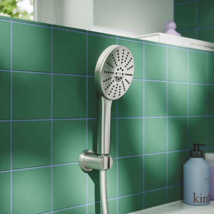 Grohe Vitalio Joy+ duschset, borstad krom