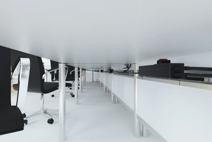 Deltaco Under-Desk 4 outlet