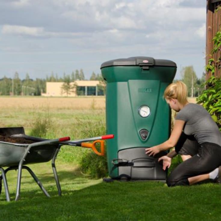 Biolan 220eco kompostbinge, isolert, termostat, 220 liter, grønn