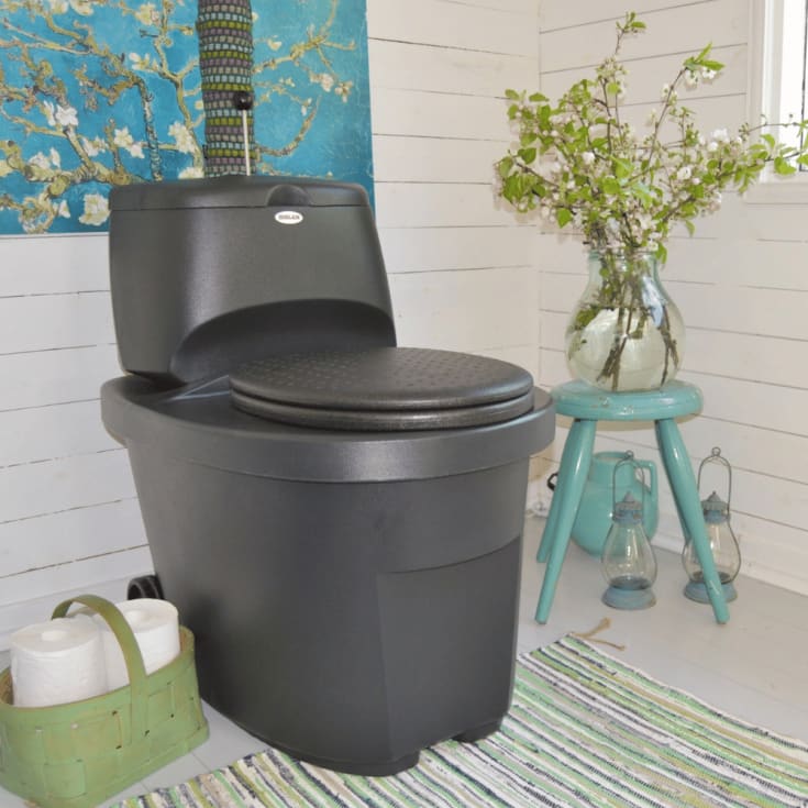 Biolan Separating Toilet G hyttetoalett, urinseparasjon, 60x85x78 cm, grå