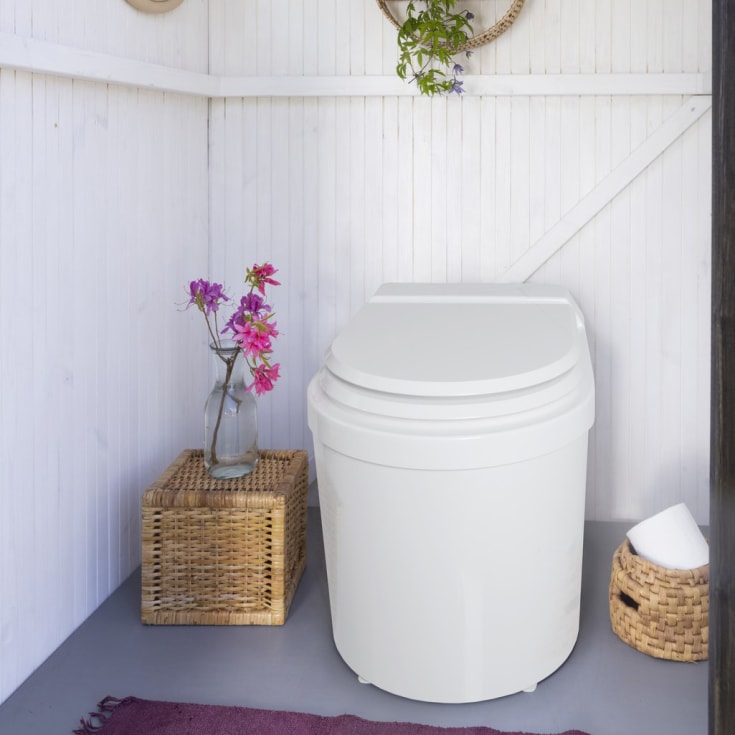 Biolan Icelett frysetoalett, luktfri, soft-close, 20 liter, 64x44x51 cm, hvit