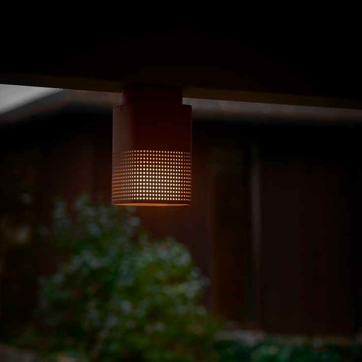 Nordlux Sidara udendørs loftlampe, brun