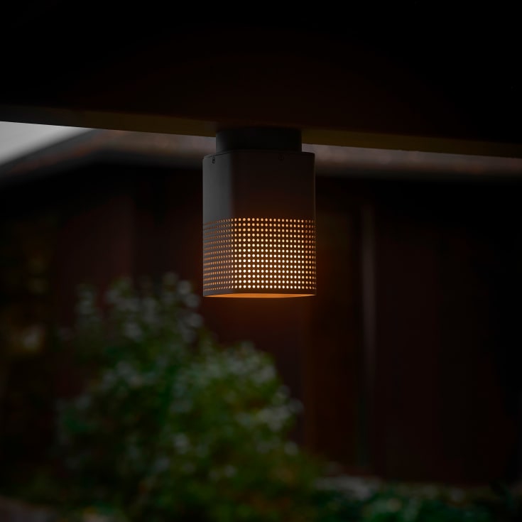 Nordlux Sidara udendørs loftlampe, antracit