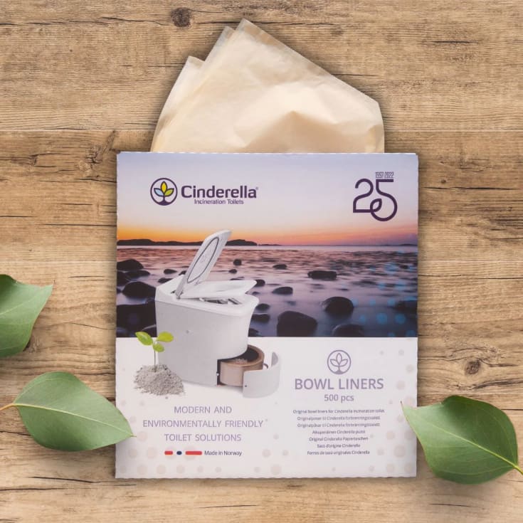 Cinderella Classic toalettposer, 370x245 mm, brun, 500 stk