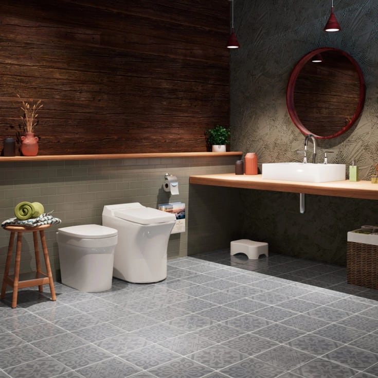 Cinderella Comfort urinal, vannfri, luktfelle, 46x34x50 cm, hvit