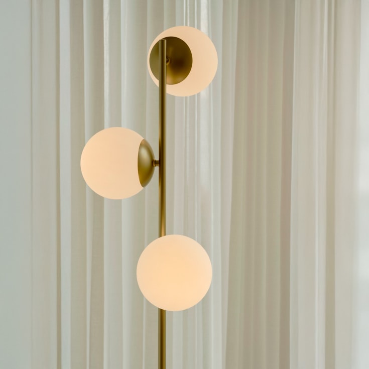 Nordlux Lilly gulvlampe, messing