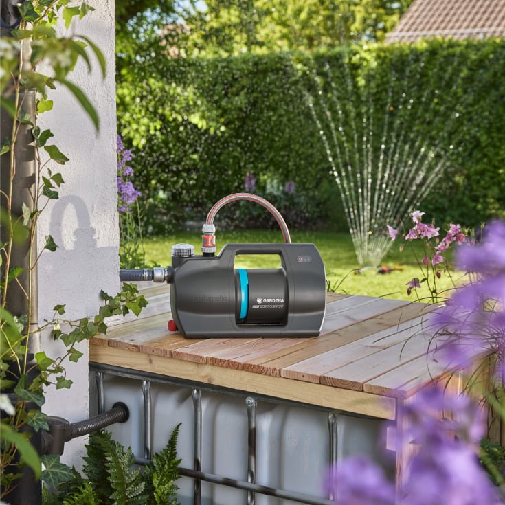 Gardena 5000 Silent hagepumpe, bluetooth, 45x20x24 cm