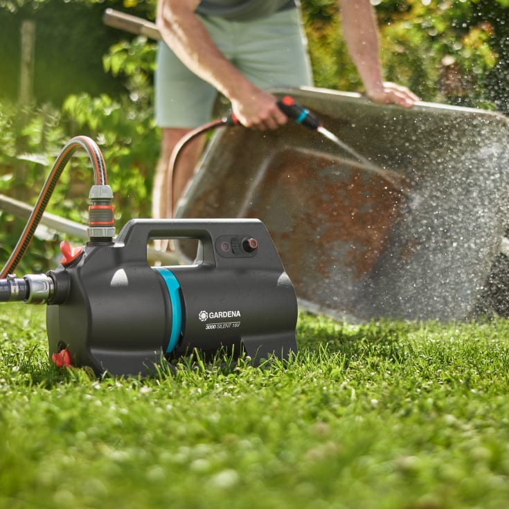 Gardena P4A hagepumpe, stillegående, uten batteri, 398x199x237 mm