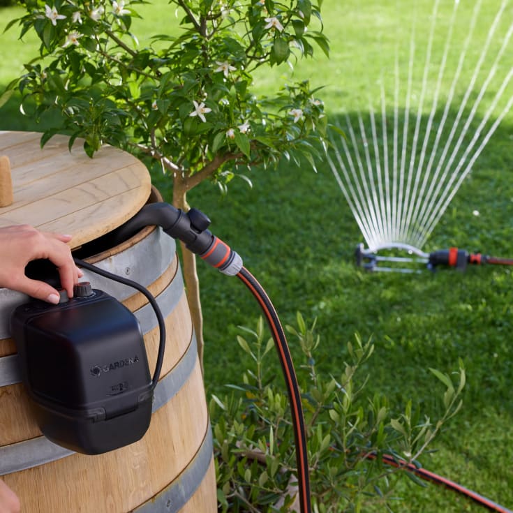 Gardena regnvattenpump 2600 Comfort, 18V/2,5Ah batteri